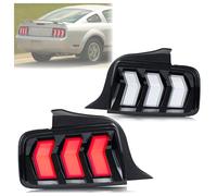 DESDEAQQFQ For For Mustang S-197 Coupe GT 2005-2009 Sequential Yellow Turn Signal Dynamic Animation Rear Lamps Assembly LED Tail Lights Rear Tail Light Assembly Inner Boot