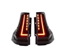 DESDEAQQFQ For Toyota For Prado 2018-2023 Car Taillight Upgrade High Configuration LED Auto Rear Back Lamps Assembly Style Rear Tail Light Assembly Inner Boot(Black one set)