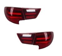 DESDEAQQHH For Toyota For REIZ For MARK X 2013-2017 Car Taillight Assembly Upgrade Style LED Dynamic Turn Rear Back Lamps Rear Tail Light Lamp Lens Cover Set(Red one set)
