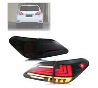 DESDEAQQSQ For Lexus For RX350 RX450h RX 2010-2015 Start-up Animation Dynamic Turn Signal Black Rear Lamps Assembly LED Tail Lights Passenger Left Side Tail Light Rear Lamp