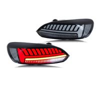 DESDEAQQSQ For VW For Scirocco 3 For TDI R 2009-2017 Sequential Signal Dynamic Animation Black Rear Lamps Assembly LED Tail Lights Passenger Left Side Tail Light Rear Lamp
