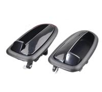 DESDEAQQSQ Pull Handle Inner for Hyundai for Matrix/for Lavita 2001-2010 Silver Inside Door Handle OEM: 82610-17000 82620-17000 Vehicle Front and Rear(Black 2pcs)