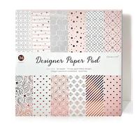 Desecraft 36 Sheets 12x12 Rose Gold Cardstock Scrapbook Paper for Card Making, Journaling, Origami, Scrapbooking
