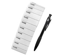 Desenda 100 PCS Iron on Name Labels, Washable Name Tapes with Pen