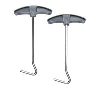 Desenda 2 PCS Tent Peg Pullers, Sturdy Tent Pegs Remover Extractor Tool