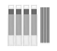 Desenda 24pcs Pencil Refills, 2.8mm Pencil Refills for Carpenter Pencils, Solid Deep Hole Mechanical Construction Pencil Replacements, Pencil Lead for Marking and Drawing (Black)