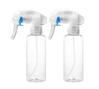 Desenda 2pcs Empty Plant Mister Spray Bottles Leak-proof 120ml Reusable Small Water Spray Bottle for Plant Refillable Ultra Fine Mist Spray Bottle with Top Pump Trigger for Cool Mister (Clear)