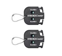 Desenda 2pcs Golf Score Indicator 2 Player Stroke Counter Clicker Portable Golf Handy Count Shot for Different Kinds of Competitions and Games