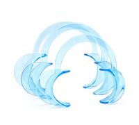 Desenda 3 PCS Dental Cheek Retractor Mouth Opener Size S M L C-Shaped Cheek Retractors for Teeth Whitening (Blue)