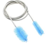 Desenda 5ft Aquarium Cleaning Brush Flexible Double Ended Long Bendable Spring Fish Tank Tubes Filters Pipe Brush Cleaners Pump Hose Brush (Blue)