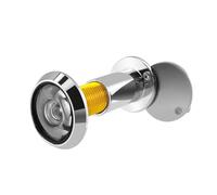 Desenda Door Viewer with Privacy Cover Peephole Viewer, 14mm Diameter 35-50mm Length Security Spy Hole, Door Peephole for Home Office Hotel (Silver)