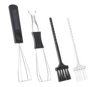 Desenda Keycap Remover Tool Set, 2 PCS Stainless Steel Keycap Pullers with 2 PCS Keyboard Brushes for Mechanical Keyboard