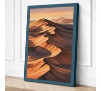 Desert at Golden Hour Canvas Wall Art Print 24x16 Inch (61 x 41 cm)