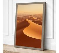 Desert at Golden Hour Canvas Wall Art Print 36x24 Inch (91 x 61 cm)