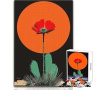 Desert Bloom 1000 Adult Pieces Jigsaw Puzzle Educational Fun Learning Activity Game Perfect Thoughtful Gift for Any Occasion Size 38x52cm
