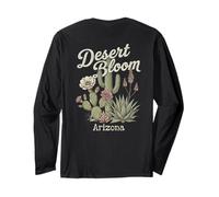 Desert Bloom Arizona Cactus Succulents Agave Prickly Pear Long Sleeve T-Shirt