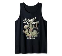 Desert Bloom Arizona Cactus Succulents Agave Prickly Pear Tank Top