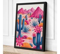 Desert Bloom in Bloom Canvas Wall Art Print 24x16 Inch (61 x 41 cm)