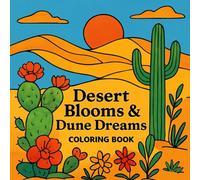Desert Blooms and Dune Dreams Coloring Book: An Artistic Expedition into Mystical Deserts