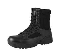 Desert Boots Ankle Support Tactical Combat Boots Walking Boots Mens Non Slip High Top Hiking Boots Smart & Protective Safety Boots Black Boots Side Zipper Easy Wear Flex & Versatile