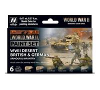 Desert British & German Armour & Infantry (6) - Brand New & Sealed
