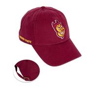 Desert Cactus Arizona State University Baseball Hat ASU Sun Devils Brimmed Embroirderd Hats Cap Adjustable Cloth Strap Adult (Style G1) Red, Red, One size