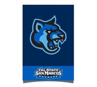 Desert Cactus California State University San Marcos Poster CSUSM Cougars 11 x 17 Inch Room Office Décor Decoration Official Fan Gear (11x17 inch,Version 1A)
