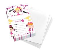 Desert Cactus Cheerleading Happy Birthday Invitations Style 2 Invite Cards (25 Count) With Envelopes Boys Girls Kids Party (25ct)