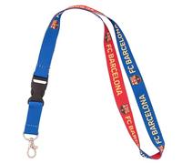 Desert Cactus FC Barcelona Lanyard Barça Barca Football Soccer Car Keys ID Badge Holder Keychain Detachable Breakaway Snap Buckle (Lanyard C - Double Sided)