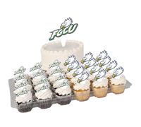 Desert Cactus Florida Gulf Coast University FGCU Eagles Food Picks, Cupcake and Cake Toppers, Cake Pop Sticks - 25 Pcs Party Supplies and Decorations