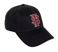 Desert Cactus Florida State University Baseball Hat Seminoles FSU Brimmed Embroirderd Hats Cap Adjustable Cloth Strap Adult (Style H1) Black, Black, One size