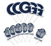 Desert Cactus Georgetown University Cupcake Topper and Cake Toppers Set - GU Hoyas 25 Pcs Party Supplies, Decorations and Favors