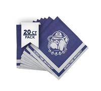 Desert Cactus Georgetown University Disposable Napkins Hoyas GU 20 Count 2 Ply 13 inch Dinner Square for Tailgates, Graduation, Party and Game Day Tableware Decoration (Design A)