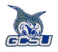 Desert Cactus Georgia College Patch - Embroidered Iron On/Sew On Applique for Blazers, Jackets, Backpacks, Bags & Hats - GCSU Bobcats (Patch B)