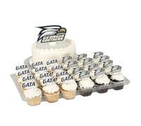Desert Cactus Georgia Southern University Cupcake Topper and Cake Toppers Set - GSU Eagles 25 Pcs Party Supplies, Decorations and Favors