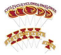Desert Cactus Iowa State University Cupcake Topper and Cake Toppers Set - ISU Cyclones 25 Pcs Party Supplies, Decorations and Favors