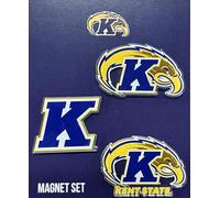 Desert Cactus Kent State University Acrylic Magnet 3 Pack KSU Golden Flashes Decorative Design Officially Licensed (Magnet Set A)