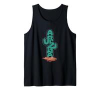 Desert Cactus Made from the Word Arizona Vintage Tank Top