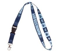 Desert Cactus Manchester City Lanyard Man City MCFC Football Soccer Premier League Car Keys ID Badge Holder Keychain Detachable Breakaway Snap Buckle (Lanyard Double Sided), Multicolored, Default