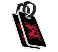 Desert Cactus Miami University Luggage Tag - Official MU Redhawks 2 Pack Travel ID Label for Suitcases, Bags, and Carry-Ons (2-Pack Acrylic Luggage Tag A)