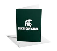 Desert Cactus Michigan State University 5x7 Inch Greeting Card Spartans MSU Single Folded Cardstock with Envelope Party Celebration (Design E - Thank You)