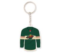 Desert Cactus Minnesota Wild Keychain NHL National Hockey League Car Keys Holder (Acrylic Keychain - Jersey)