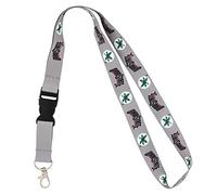 Desert Cactus Ohio State University Lanyard Buckeyes OSU Car Keys ID Badge Holder Keychain Detachable Breakaway Snap Buckle (Gray - Ohio State/Buckeye), Multicolored, Default