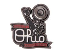 Desert Cactus Ohio State University Lapel Pin OSU Buckeyes Made of Metal for Formal Wear, Bag and Hat Jewelry, and Tie Tack, Standard size, Metal, no gemstone