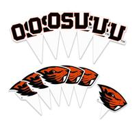 Desert Cactus Oregon State University Cupcake Topper and Cake Toppers Set - OSU Beavers 25 Pcs Party Supplies, Decorations and Favors
