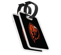 Desert Cactus Oregon State University Luggage Tag - Official OSU Beavers 2 Pack Travel ID Label for Suitcases, Bags, and Carry-Ons (2-Pack Acrylic Luggage Tag A)