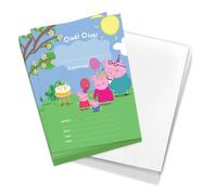 Desert Cactus Peppa Pig Birthday Party Invitation Cards 10 count (A) | 10 Pack Birthday Party Invitation Cards, with Envelopes for Kids, Boys and Girls Party Events and Gathering