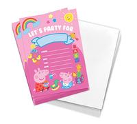 Desert Cactus Peppa Pig Birthday Party Invitation Cards 10 count (E) | 10 Pack Birthday Party Invitation Cards, with Envelopes for Kids, Boys and Girls Party Events and Gathering