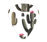 Desert Cactus Printed pick set - 12 pieces, thin, medium and thick guitar picks, suitable for guitar, bass, electric guitar and ukulele