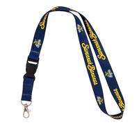 Desert Cactus Savannah Bananas Lanyard Baseball Car Keys ID Badge Holder Keychain Detachable Breakaway Snap Buckle, Blue, One size